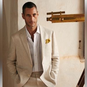 Banana Republic Milano Linen Suit NEW W TAGS